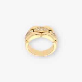 Anillo Cartier oro 18kt Brillantes