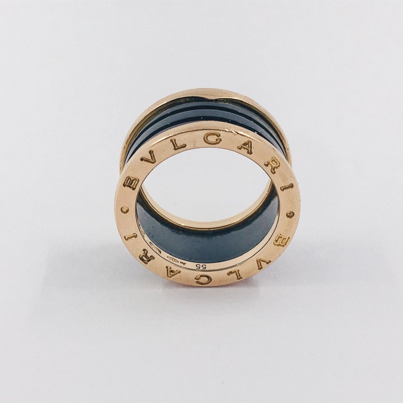 Anillo Bulgari B-Zero en oro rosa y cerÃ¡mica