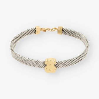 Pulsera acero/oro TOUS