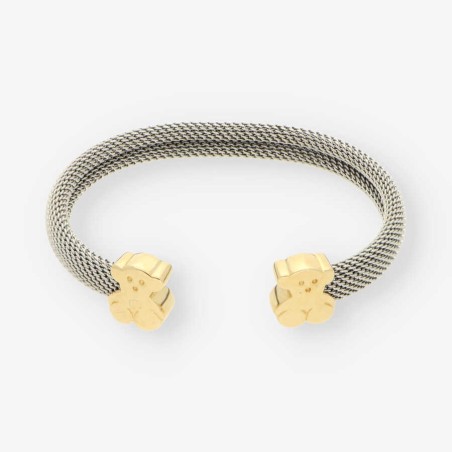 Pulsera esclava Tous en acero y oro