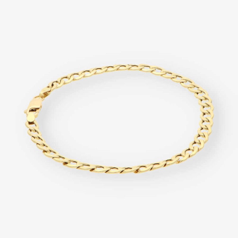 Pulsera barbada en oro 18kt