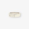 Anillo oro blanco y bri