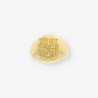 Anillo F.C.B. oro y bri