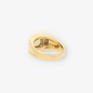 Anillo sello oro bicolor 18kt