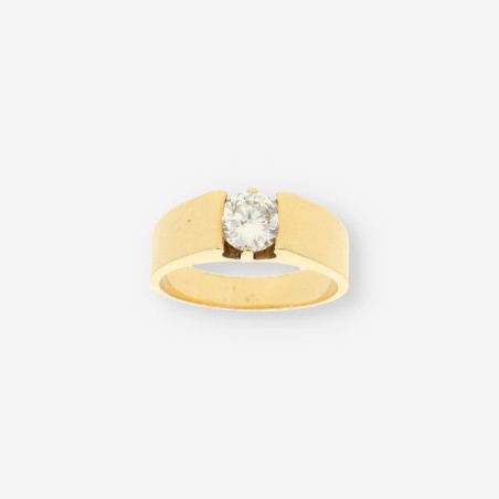 Anillo oro y bri aprox. 1.10 Qt