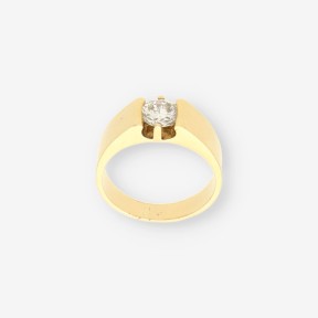 Anillo oro 18kt con brillante