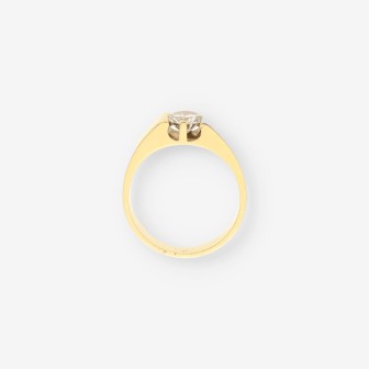 Anillo oro y bri aprox. 1.10 Qt