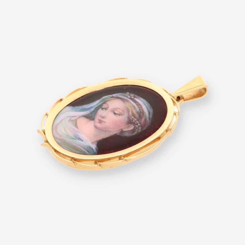 Medalla oro y esmalte