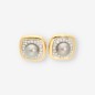 Pendientes oro 18kt perla gris y brillantes