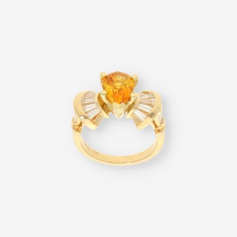 Anillo oro y bri