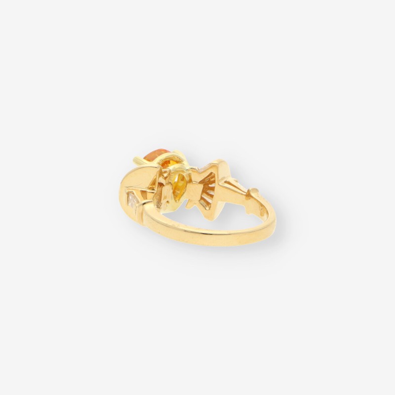 Anillo oro y bri