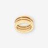 Anillo oro BULGARI tres bandas 53