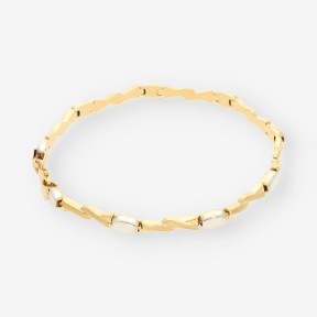 Pulsera oro/oro blanco