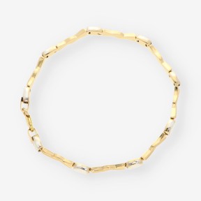 Pulsera en oro bicolor 18kt