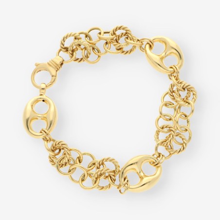 Pulsera de Oro 18kt con Calabrotes