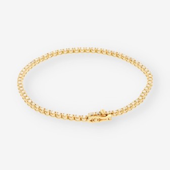 Pulsera riviere oro brillantes