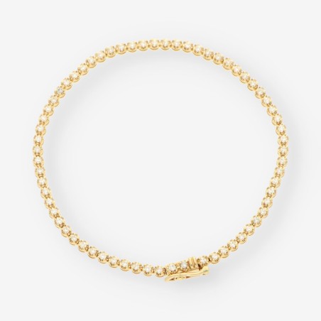 Pulsera riviere oro con brillantes