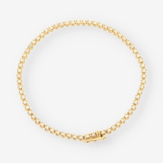 Pulsera riviere oro brillantes