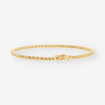 Pulsera riviere oro brillantes