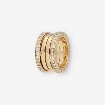 Anillo Bulgari BZero de 4 bandas con Brillantes caja y comprobante