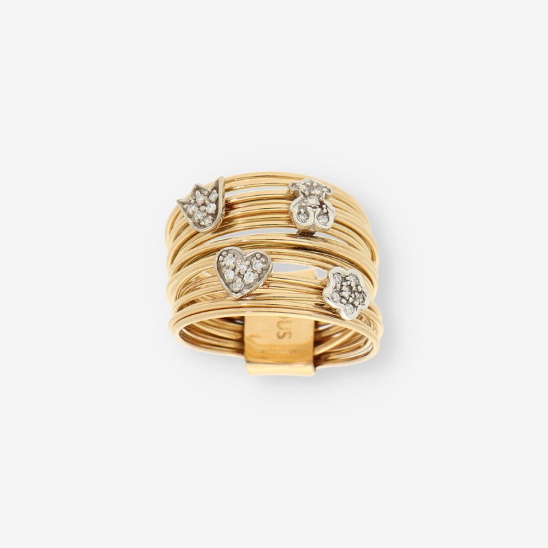 Anillo Tous en oro 18kt con brillantes