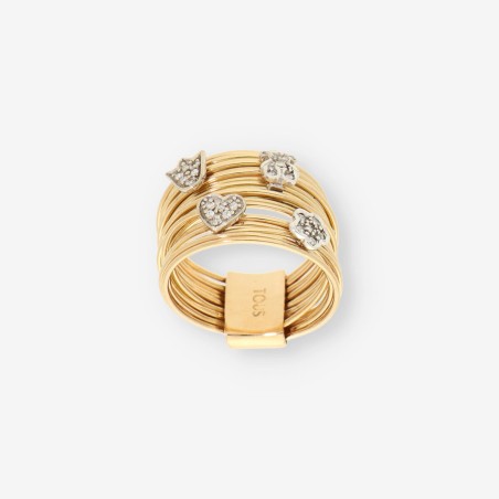 Anillo Tous en oro 18kt con brillantes