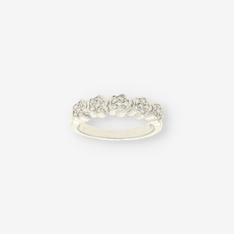 Anillo TOUS oro blanco y brillantes