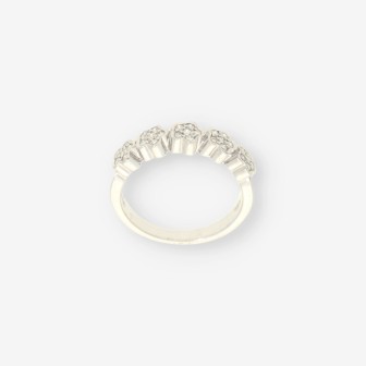 Anillo oro blanco y bri TOUS