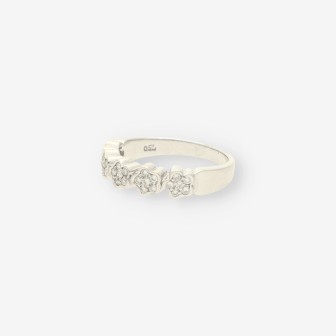 Anillo oro blanco y bri TOUS