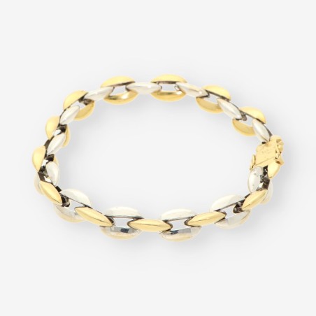 Pulsera en oro bicolor 18kt