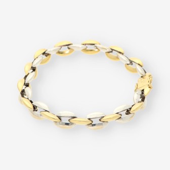 Pulsera oro/oro blanco