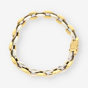 Pulsera en oro bicolor 18kt