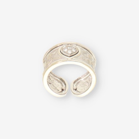 Anillo  CARRERA & CARRERA en oro blanco 18kt y brillantes