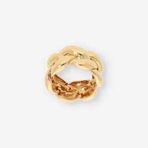 Anillo oro 18kt  entrelazado