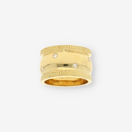 Anillo oro 18kt con brillantes