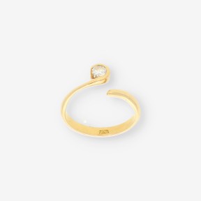 Anillo oro 18kt y brillante