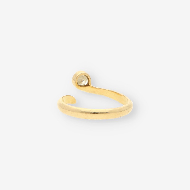 Anillo oro y brillante