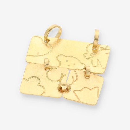 Colgante oro 18kt  puzzle TOUS