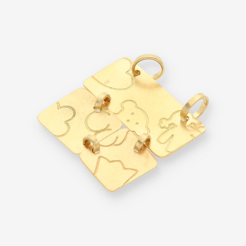 Colgante oro puzzle TOUS