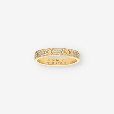 Anillo oro Love CARTIER brillantes pave