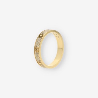 Anillo oro Love CARTIER brillantes pave