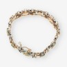 Pulsera plata y oro vintage esm. y bri