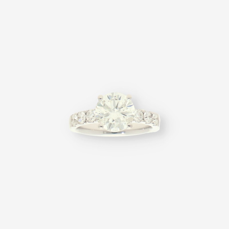 Anillo oro blanco 18kt y brillante