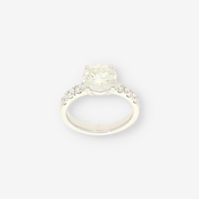 Anillo oro blanco 18kt y brillante