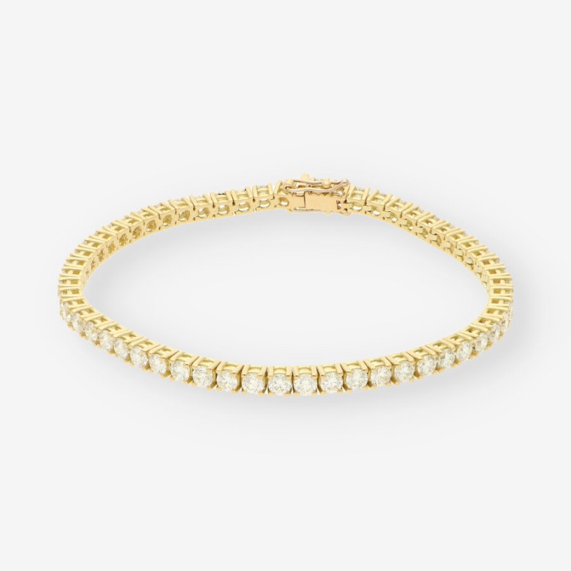 Pulsera riviere oro 18kt y brillantes