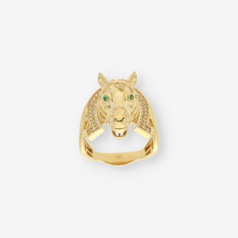 Anillo caballo oro