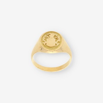 Anillo sello oro