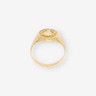 Anillo sello oro