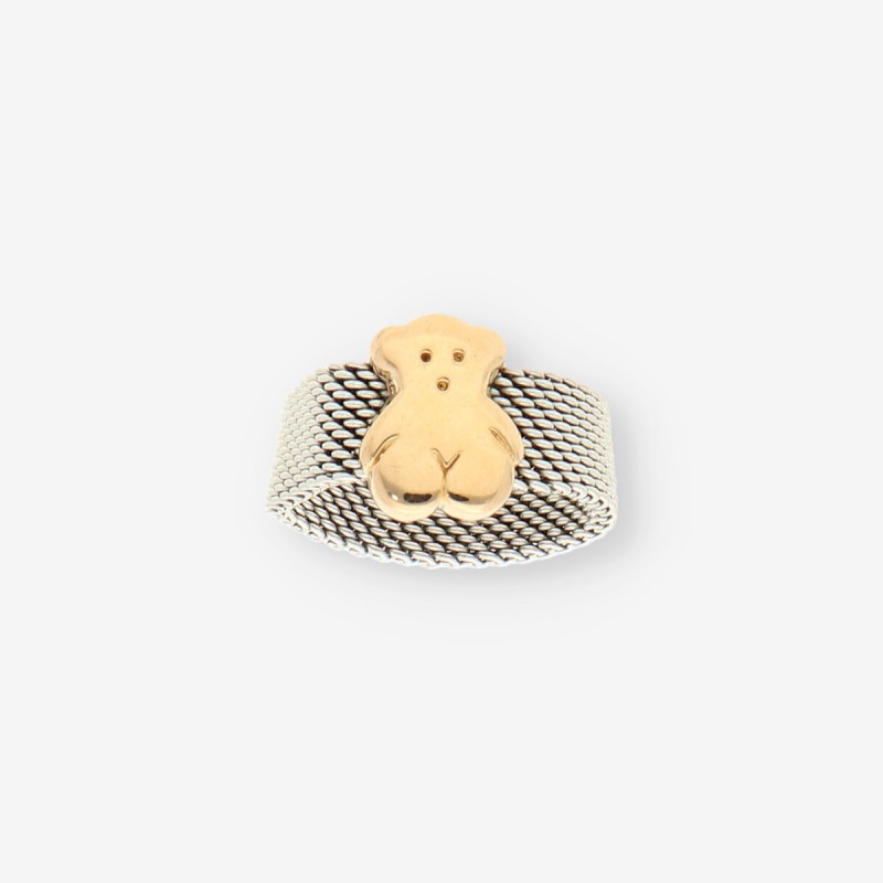 Anillo Tous en acero y oro 18kt REF:. 24/071