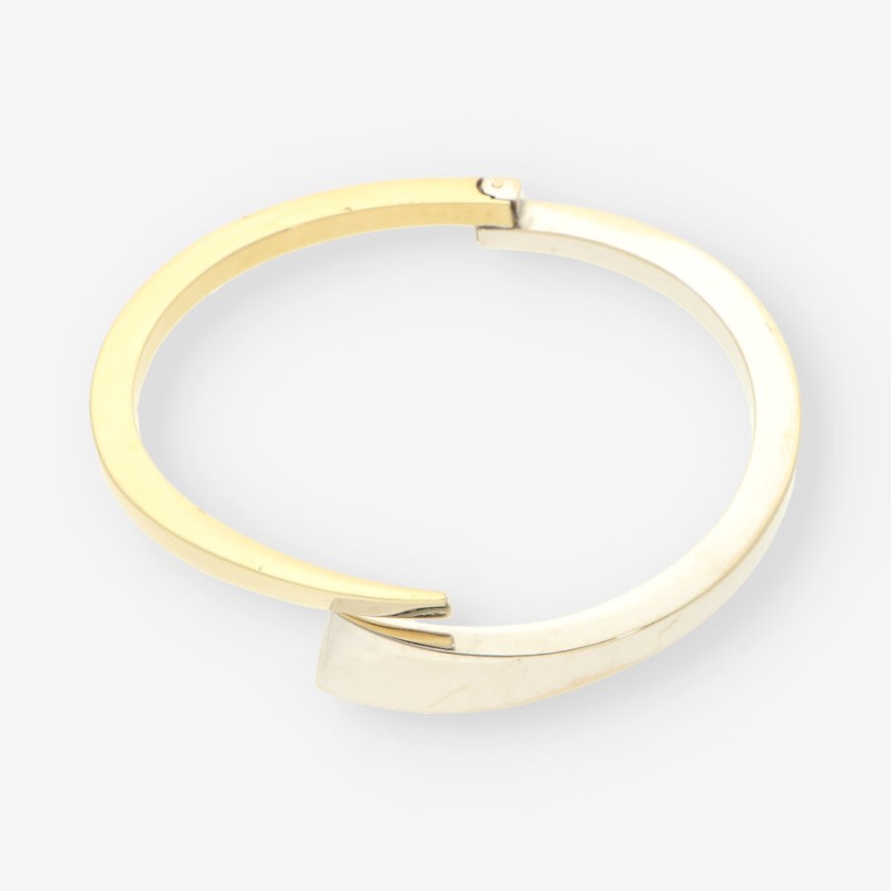 Esclava oro blanco y oro amarillo